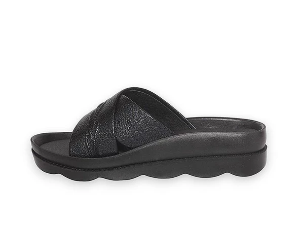 VOGA 1745 SİYAH ÇATLAK COMFORT ANATOMİK GÜNLÜK TERLİK - 4