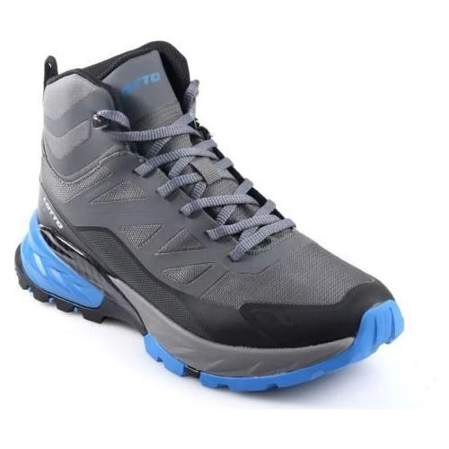 LOTTO HUNTER HI 3PR GRİ MAVİ SU GEÇİRMEZ WATERPROFF OUTDOOR BOT AYAKKABI - 4