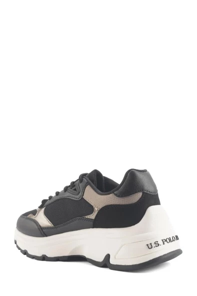 U.S.POLO ASSN.VIAVAI 4PR SİYAH COMFORT CASUAL ANATOMİK SPOR AYAKKABISI - Resim 4