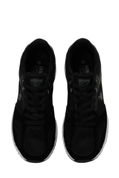 U.S.POLO ASSN PETER SU 4FX SİYAH GRİ COMFORT CASUAL GÜNLÜK SPOR AYAKKABISI - Resim 6