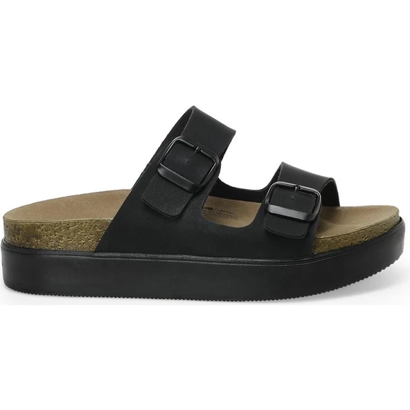 LUMBERJACK MENDY YENİ 2FX SİYAH COMFORT CASUAL ANATOMİK TOKALI TERLİK - 3