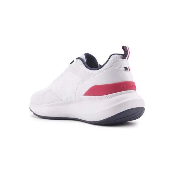 U.S.POLO ASSN ATLANTIC 4FX BEYAZ LACİVERT COMFORT CASUAL ANATOMİK SPOR AYAKKABISI - 4