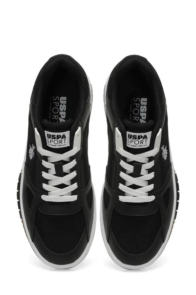 U.S.POLO ASSN MYSTERIO 4FX SİYAH BEYAZ COMFORT CASUAL ANATOMİK SPOR AYAKKABI - Resim 6