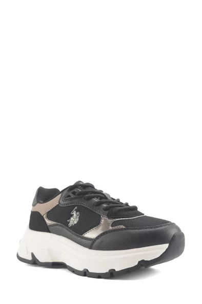 U.S.POLO ASSN.VIAVAI 4PR SİYAH COMFORT CASUAL ANATOMİK SPOR AYAKKABISI - Resim 3
