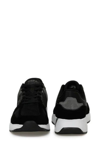 U.S.POLO ASSN PETER SU 4FX SİYAH GRİ COMFORT CASUAL GÜNLÜK SPOR AYAKKABISI - Resim 7