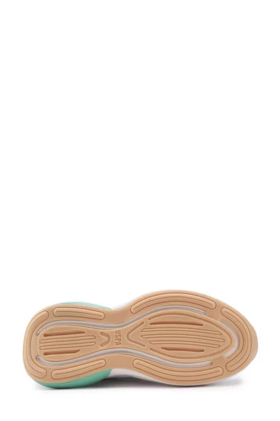 U.S.POLO ASSN WILLY 4FX BEJ YEŞİL COMFORT CASUAL ANATOMİK SPOR AYAKKABISI - Resim 5