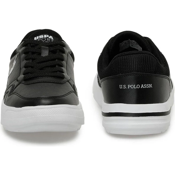 U.S.POLO ASSN SAMPO 4FX SİYAH BEYAZ COMFORT CASUAL SPOR AYAKKABISI - 6