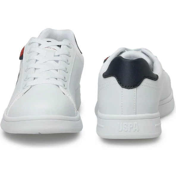 U.S.POLO ASSN.COSTA 4FX BEYAZ LACİVERT KIRMIZI COMFORT CASUAL ANATOMİK SPOR AYAKKABISI - 7