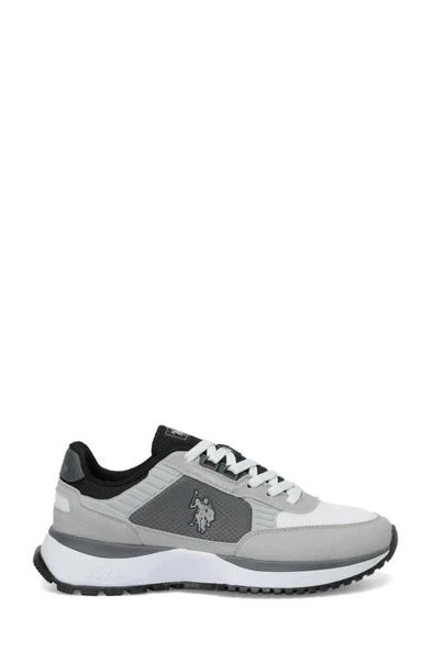 U.S.POLO ASNN MARCUS 4FX GRİ BEYAZ COMFORT CASUAL ANATOMİK SPOR AYAKKABISI - 9