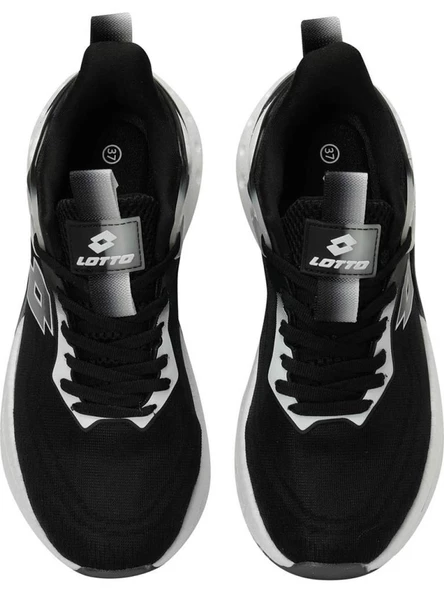 LOTTO SIENA 4PR SİYAH BEYAZ COMFORT CASUAL ANATOMİK SPOR AYAKKABISI - Resim 6