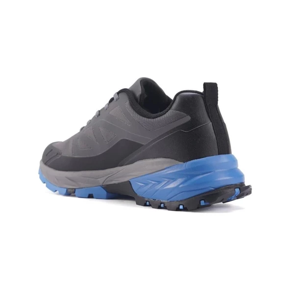 LOTTO HUNTER 3PR GRİ MAVİ SU GEÇİRMEZ WATERPROFF ANATOMİK OUTDOOR AYAKKABISI - 5