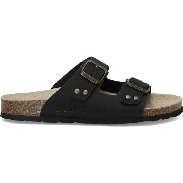 LUMBERJACK JOLİE NU 4FX HAKİKİ DERİ SİYAH COMFORT CASUAL ANATOMİK TERLİK - 3