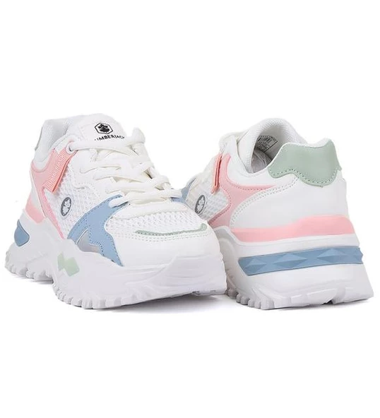 LUMBERJACK CHUKE 4FX BEYAZ MAVİ COMFORT CASUAL GÜNLÜK SPOR AYAKKABISI - 5