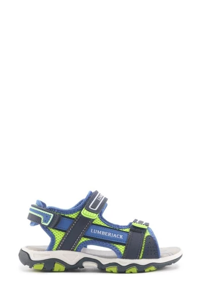 LUMBERJACK LOTEN 4FX MAVİ YEŞİL COMFORT CASUAL ANATOMİK UNİSEX SANDALET - 3