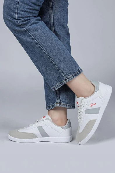 JUMP 29967 BEYAZ GRİ comfort casual anatomik spor ayakkabısı - 4