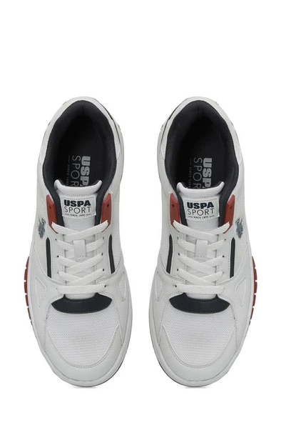 U.S.POLO ASSN MYSTERIO 4FX BEYAZ LACİ KIRMIZI COMFORT CASUAL SPOR AYAKKABISI - Resim 6