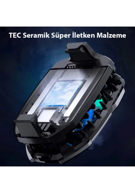 MEMO DLA8 Cep Telefon Soğutma Fanı Radyatör Soğutucu Rgb LED Işıklı - 3