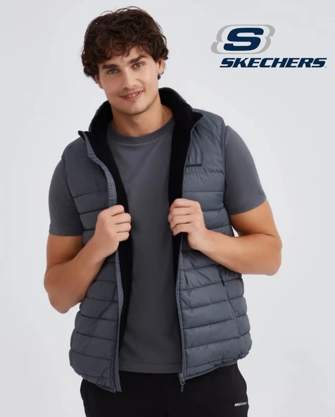 Skechers M Outerwear Padded Vest S232001 Erkek Yelek