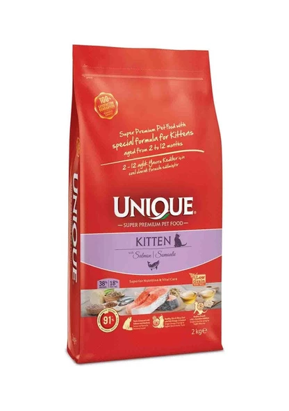 Unique Kitten Somonlu Yavru Kedi Maması 2 Kg