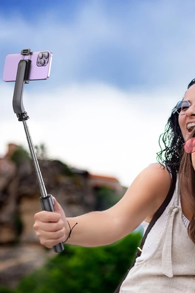 Hoco K20 BT 4.2 1M Yayın Tutucu Uzaktan Kumandalı Tripodlu Selfie Çubuğu - Resim 5