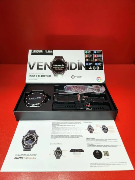 Venandin İtaly V4 Pro+ Plus Smart Watch Akıllı Saat - 4
