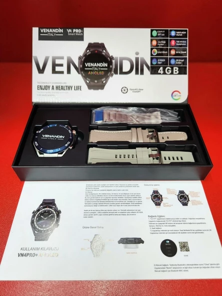 Venandin İtaly V4 Pro+ Plus Smart Watch Akıllı Saat - 2