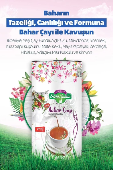 Bahar Çayı Karışık Bitkisel Form Çayı 42 Süzen Poşet 65 Gr 1kutu