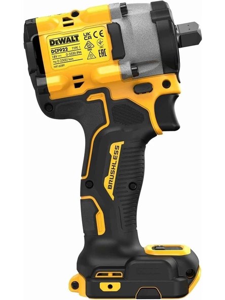 Dewalt DCF922NT 18Volt 1/2 Somun Sıkma Makinesi 406Nm (Aküsüz) - 3
