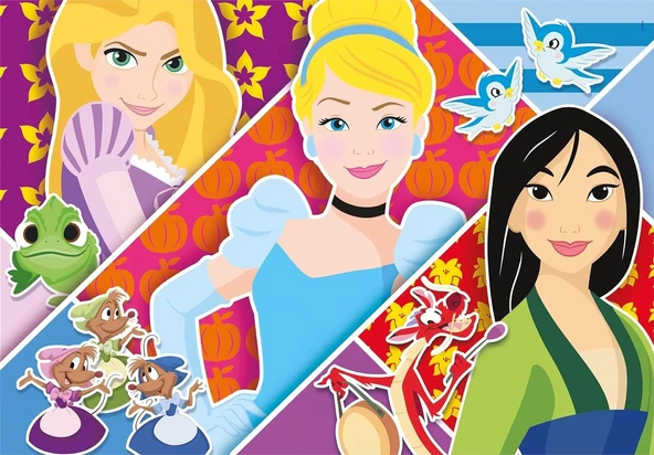 Clementoni  2x20 Parça Puzzle  Princess 24766 - 2