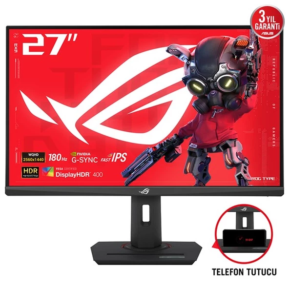 ASUS 27" IPS ROG STRIX XG27ACS 1MS 180HZ HDMI-DP GAMING MONİTÖR 2560X1440 - 2