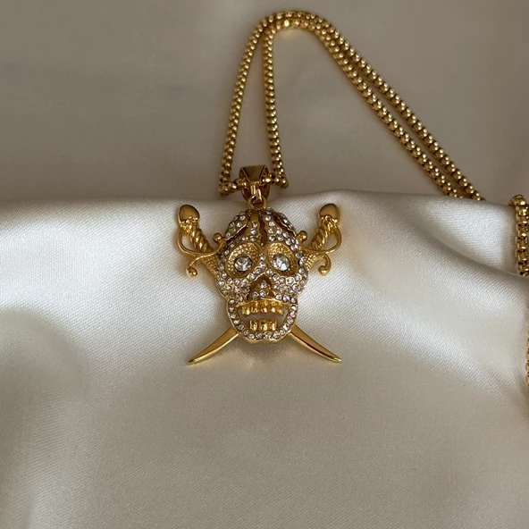 Taşlı Korsan Kolye - Resim 2