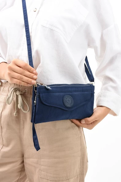 Mini Çapraz Çanta Cüzdan El Çantası Fonksiyonel Kullanım Postacı Omuz Çantası  22 Cm Genişlik - 2