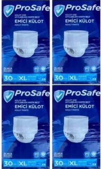 Prosafe emici külot hasta bezi xlarge 30 lu 120 adet