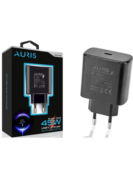 Auris TYPE-C 45W Hızlı Şarj Aleti Adaptörü - 1