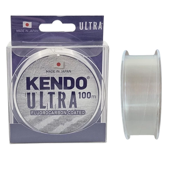 Kendo Ultra FC Coated 100mt 0.18mm Fluorocarbon Kaplama White Misina