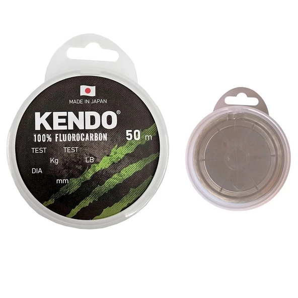 Kendo 100% Fluorocarbon White 50mt 0.35mm Misina