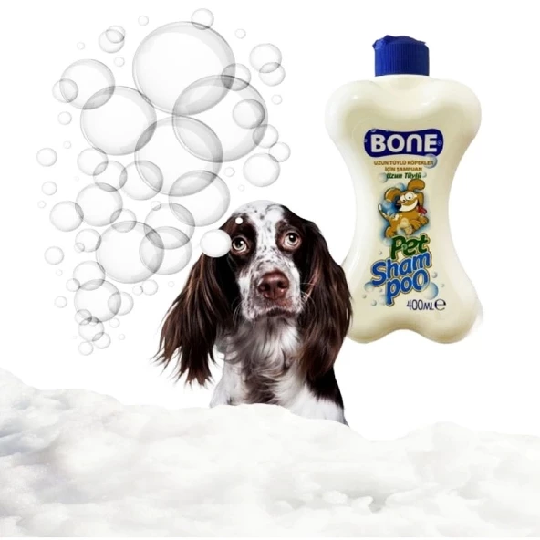 Bone Uzun Tüylü Köpekler İçin Şampuan 400 ML.