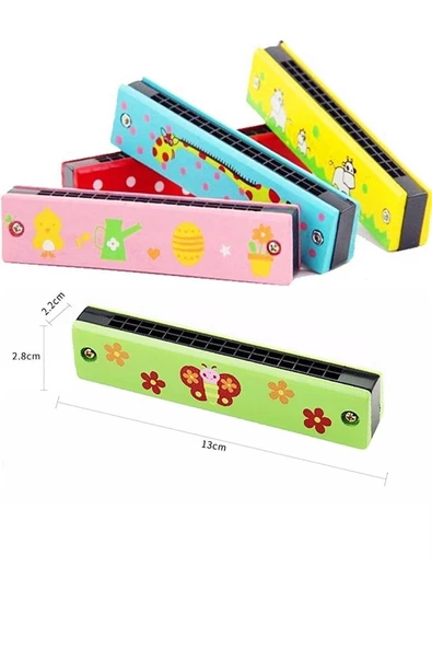 Çocuk Mızıka Ahşap Mızıka Nefes Egzersizi Müzik Aleti - 2