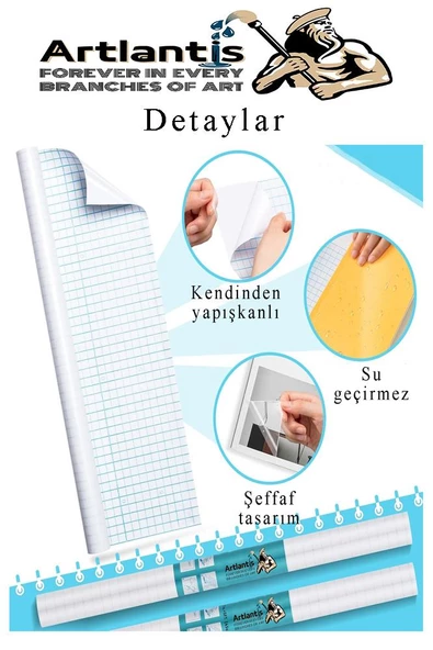 Yapışkanlı Şeffaf Asetat 1 Adet 45cm x 2 metre Djfix Kendinden Yapışkanlı Şeffaf Rulo Asetat Transparan Soğuk Laminasyon - 2
