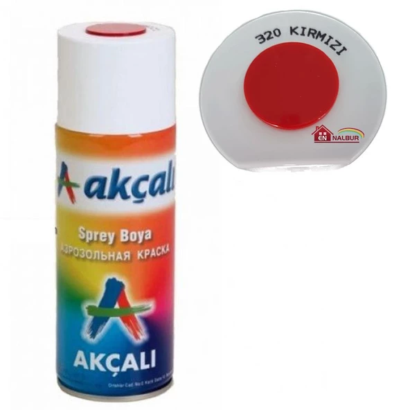 Akçalı Sprey Boya 400 ml 320 Kırmızı