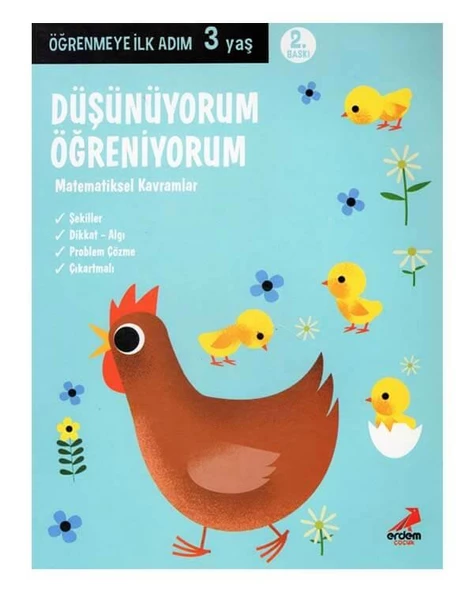3 Yaş Düşünüyorum Öğreniyorum Erdem Yayınları