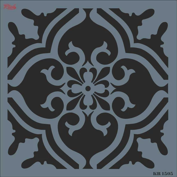 Rich KR 1505 Fayans Stencil 30X30 cm