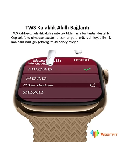 HK10 Pro Max Amoled 2.02 AMOLED Wearfitpro/ChatGPT/Ses kayıt/Kulaklık Eşleştirme Akıllı Saat - 3