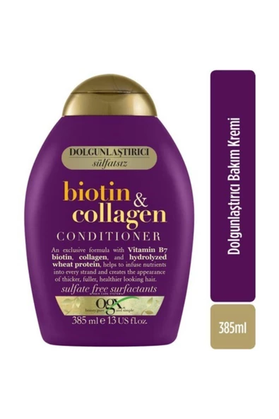Ogx Saç Kremi Dolgunlaştırıcı Biotin & Collagen Bakım 385 Ml