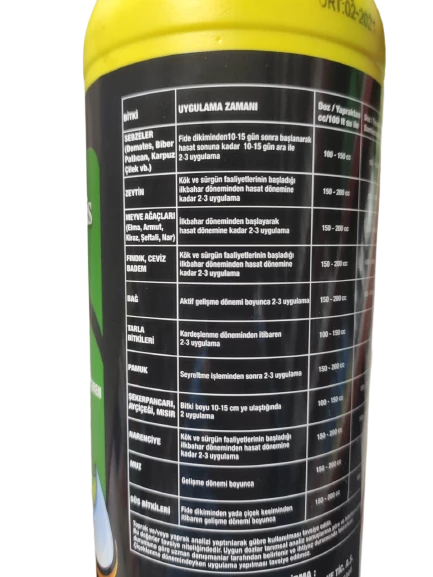 Meb Amino Fortis Bitkisel Menşeli Sıvı Organik Gübre (1 Litre) - Resim 2