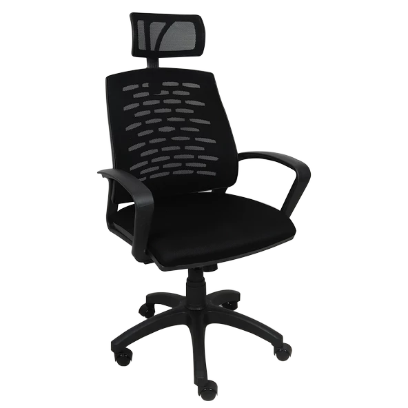 Berlin Medium Pls Fileli Yönetici Koltuğu Plastik Ayak - Resim 3