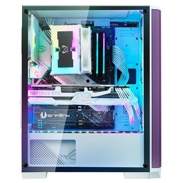 BITFENIX NOVA MESH SE TG 4ARGB NSE-300-WWGKP-4A Gaming Micro-Tower PC Kasası - 5
