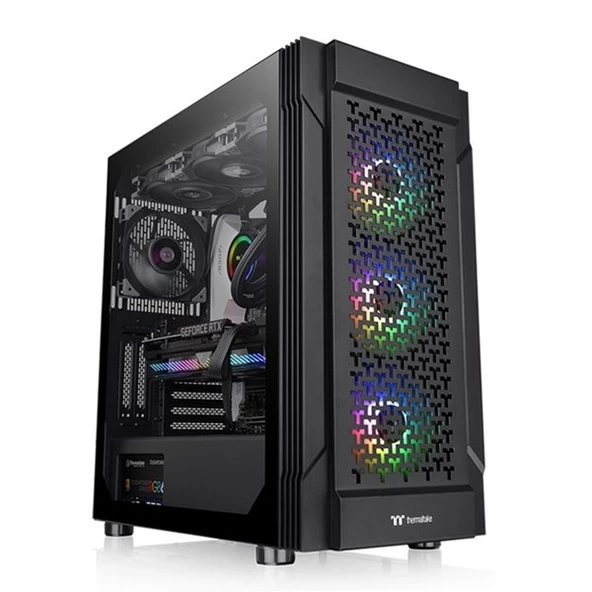 THERMALTAKE 750W 80+ T27 TG CA-3W2-75M1WE-00 GAMING MID-TOWER PC KASASI ürün görseli 1