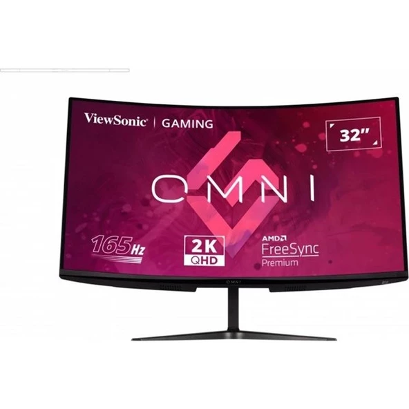 VIEWSONIC 31.5" VA VX3218C-2K 1MS 165HZ HDMI-DP KAVISLI GAMING MONİTÖR 2560X1440 - 2
