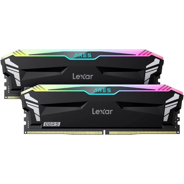 LEXAR 32GB (2X 16GB) DDR5 6000MHZ CL30 RGB DIAL KIT PC RAM ARES LD5BU016G-R6000GDLA - 1
